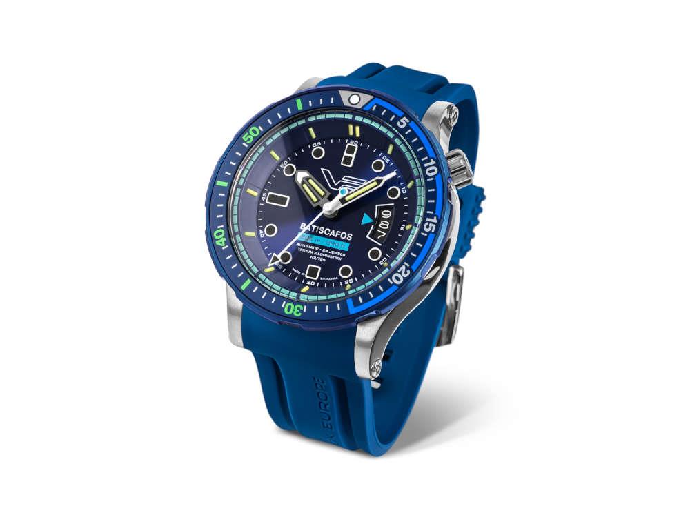 Reloj Automático Vostok Europe Batiscafos, Azul, 49.7 mm, NH35-511E768-L-BL