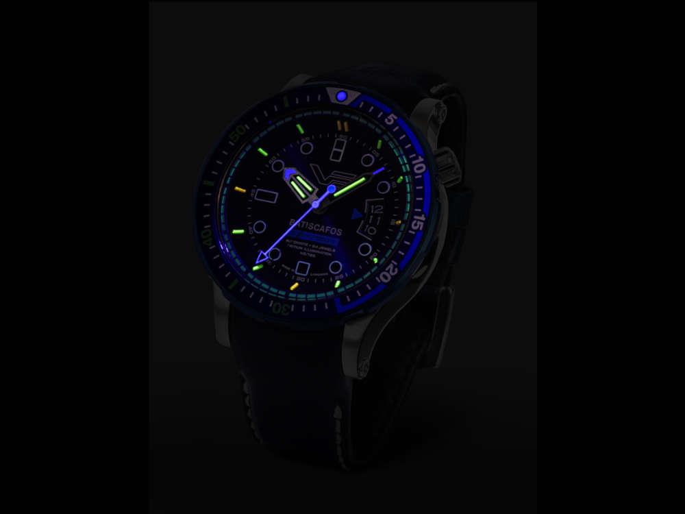 Reloj Automático Vostok Europe Batiscafos, Azul, 49.7 mm, NH35-511E768-L-BL