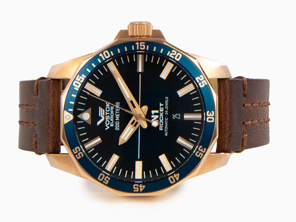 Reloj Automático Vostok Europe Rocket N-1, PVD, Azul, 46 mm, NH35A-225B616