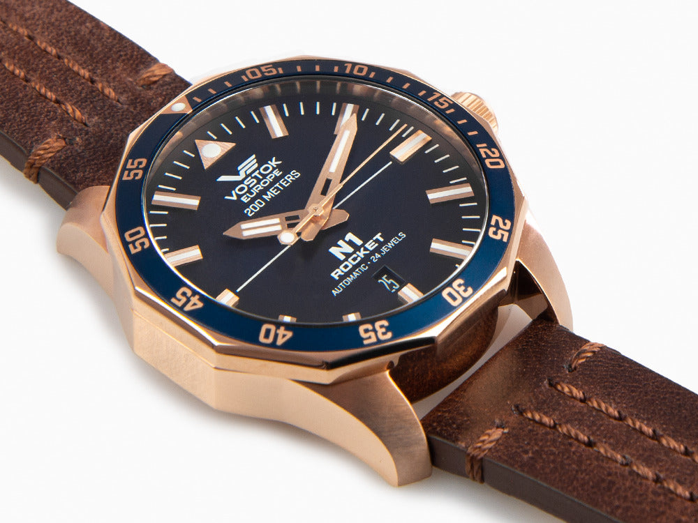 Reloj Automático Vostok Europe Rocket N-1, PVD, Azul, 46 mm, NH35A-225B616
