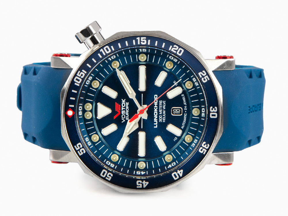 Reloj Automático Vostok Europe Lunokhod-2, Azul, 49 mm, Tritio, NH35A-620A634