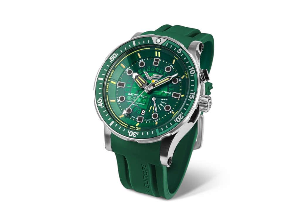 Reloj de Cuarzo Vostok Europe Batiscafos, Verde, 49.7 mm, PX84-511A770-L-BR