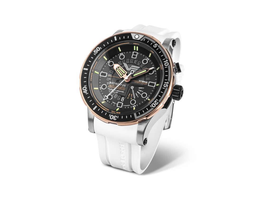 Reloj de Cuarzo Vostok Europe Batiscafos, Negro, 49.7 mm, PX84-511E769-L-BK