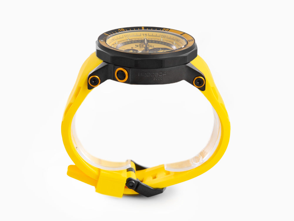 Reloj de Cuarzo Vostok Europe Lunokhod-2, Amarillo, 49 mm, Crono, YM86-620C504