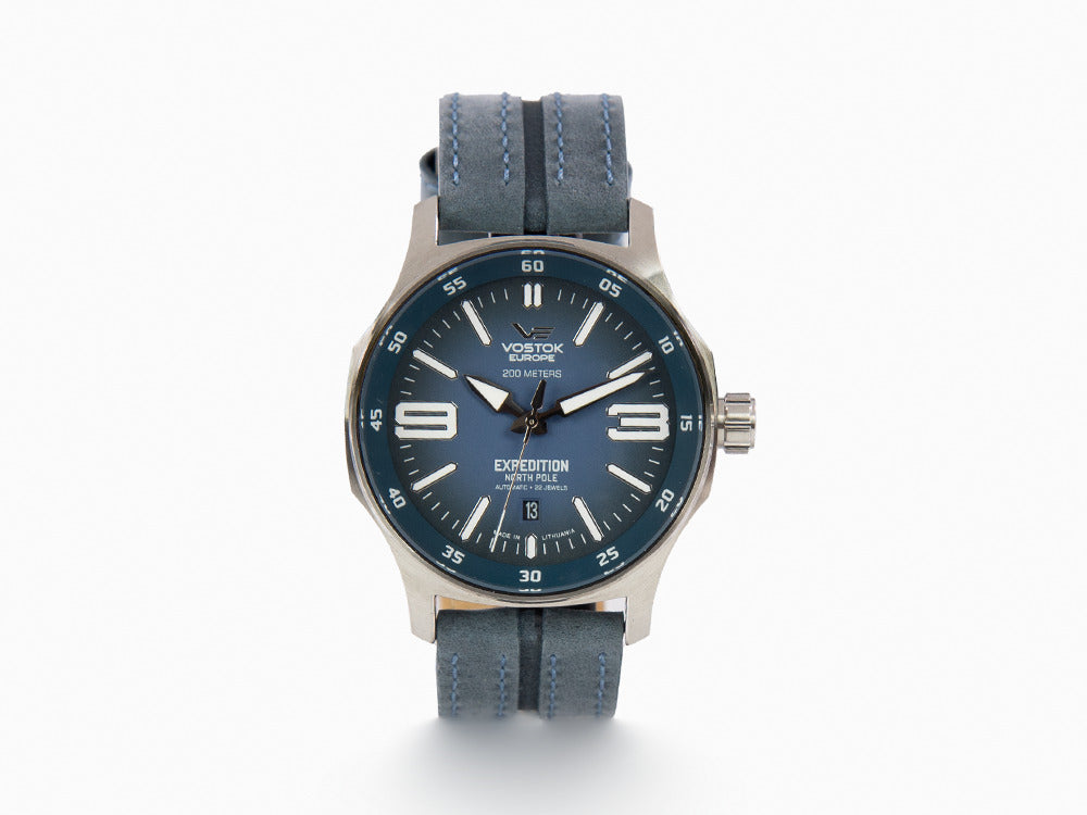 Reloj Automático Vostok Europe Expedition North Pole, Azul, 43 mm, YN55-592A557