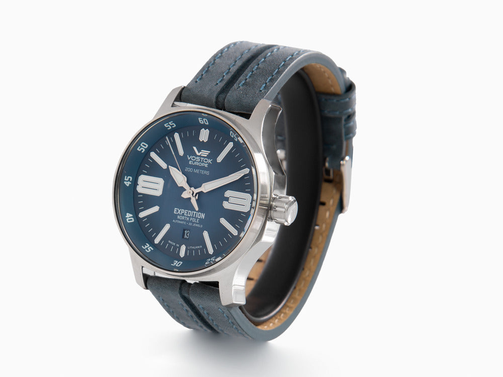Reloj Automático Vostok Europe Expedition North Pole, Azul, 43 mm, YN55-592A557