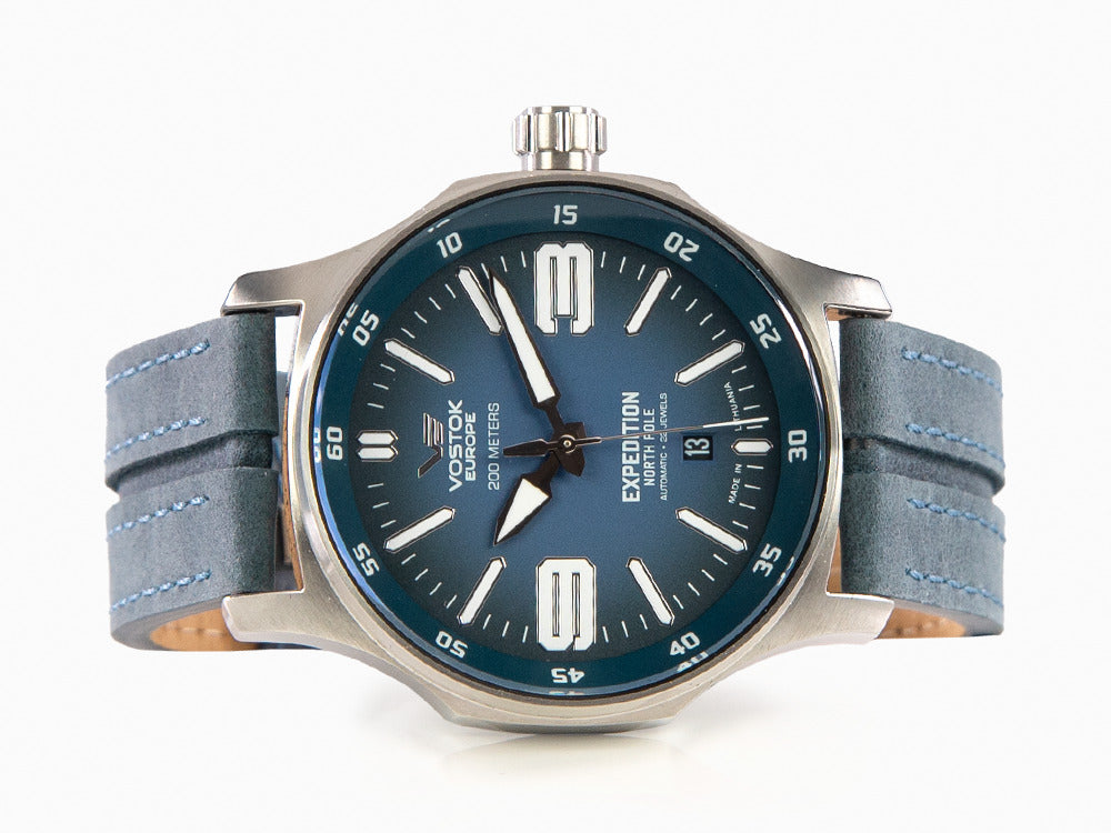 Reloj Automático Vostok Europe Expedition North Pole, Azul, 43 mm, YN55-592A557