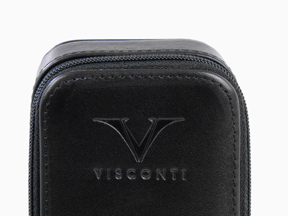 Estuche Visconti Accesorios, Piel, Rígido, 3 Artículos, Negro, KL40-03