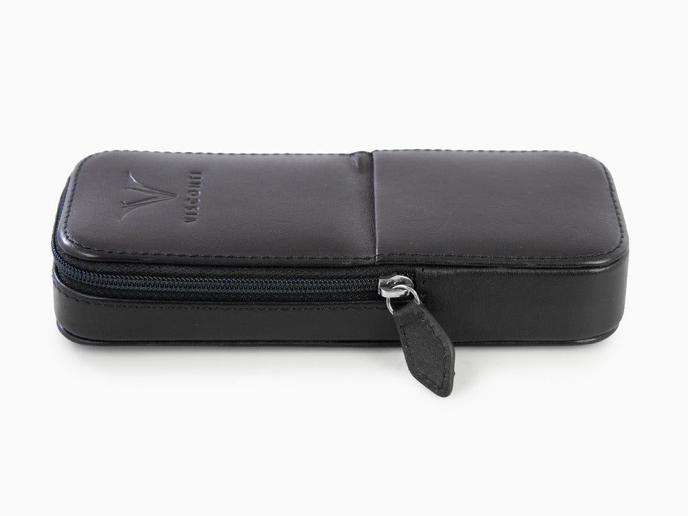 Estuche Visconti Accesorios, Piel, Rígido, 3 Artículos, Negro, KL40-03