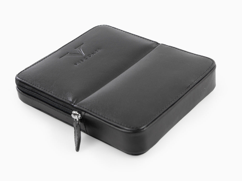 Estuche Visconti Accesorios, Piel, Rígido, 6 Artículos, Negro, KL40-06
