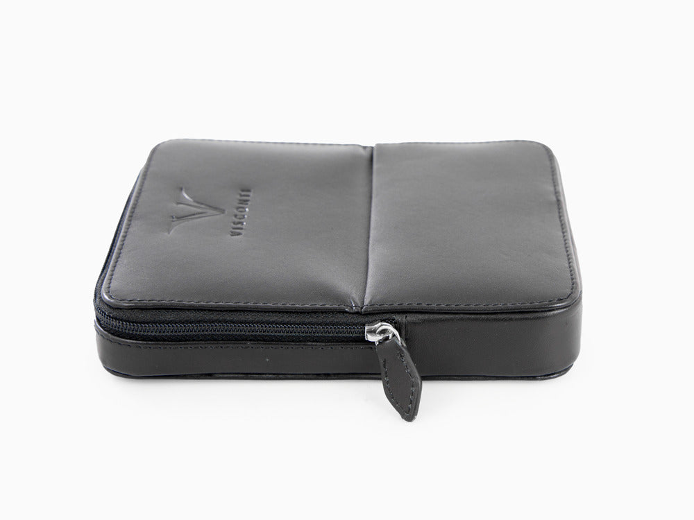 Estuche Visconti Accesorios, Piel, Rígido, 6 Artículos, Negro, KL40-06