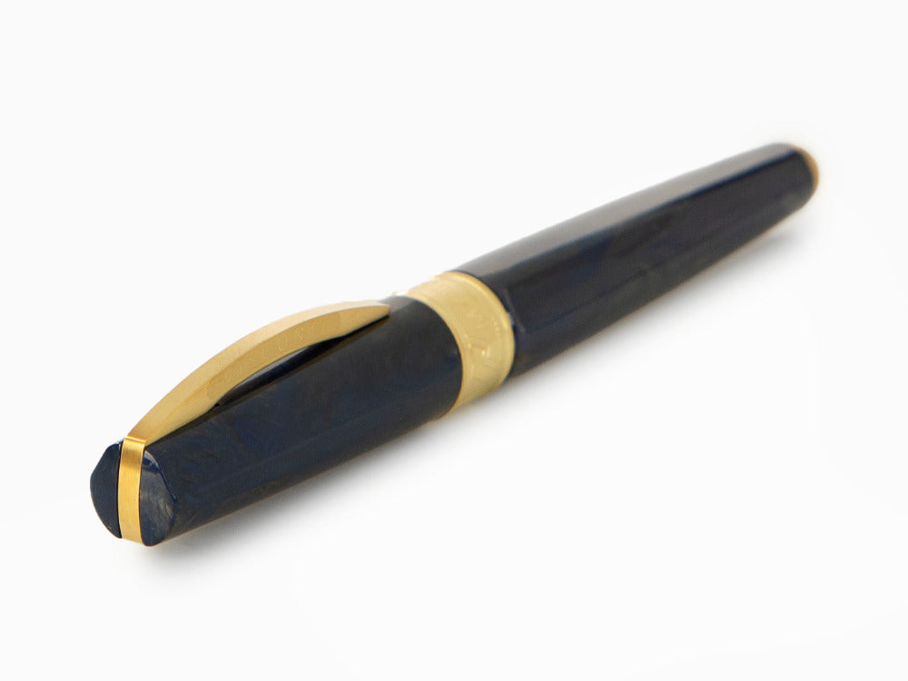 Estilográfica Visconti Mirage Mythos Zeus, Azul, PVD Oro, KP07-09-FP