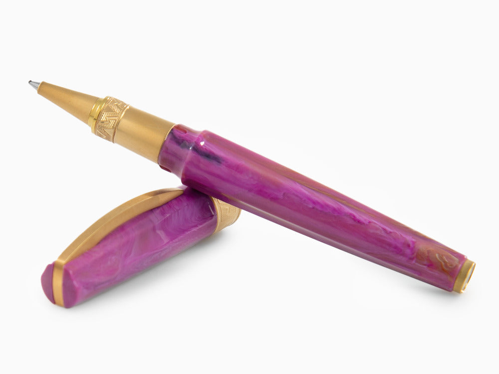 Roller Visconti Mirage Mythos Afrodite, PVD Oro, Morado KP07-14-RB