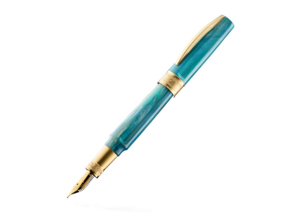 Pluma Estilográfica Visconti Mirage Mythos Athena, PVD Oro, KP07-15-FP