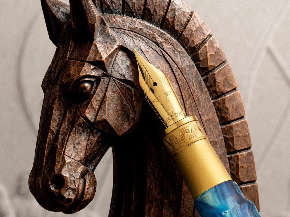 Pluma Estilográfica Visconti Mirage Mythos Odysseus, Azul, KP07-23-FP