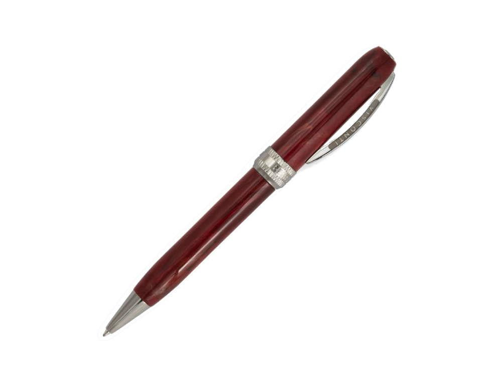 Bolígrafo Visconti Rembrandt-S Bordeaux, Adornos en rutenio, KP10-25-BP