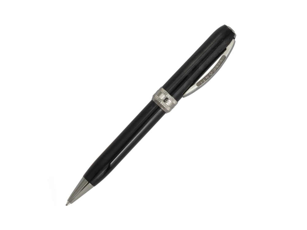 Bolígrafo Visconti Rembrandt-S Black, Adornos en rutenio, KP10-27-BP