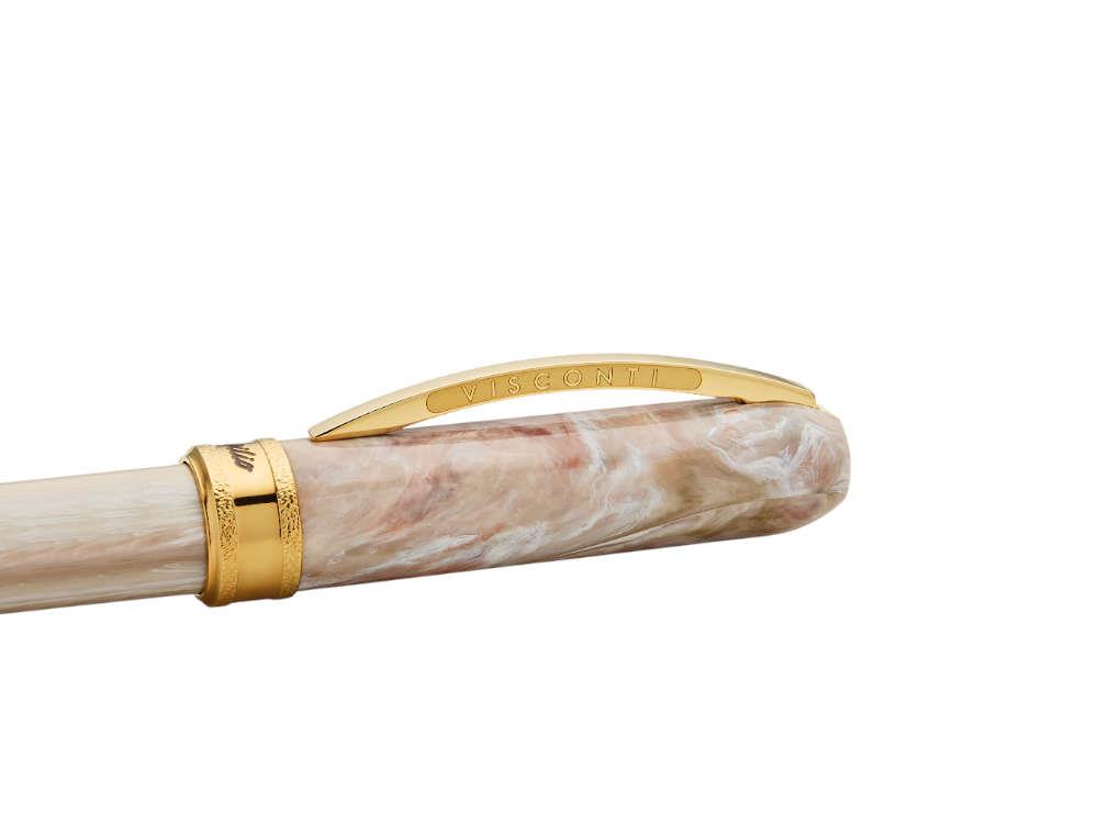 Bolígrafo Visconti Comedia Virgilio, Resina Acrílica, Rosa, PVD Oro, KP10-53-BP