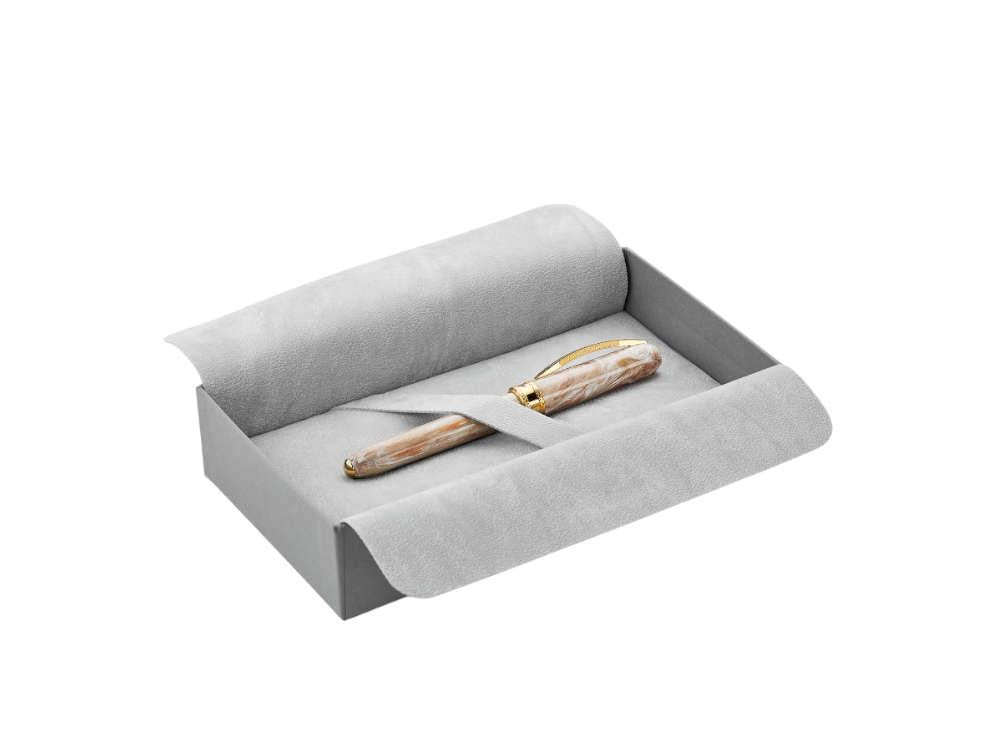 Pluma Estilográfica Visconti Comedia Virgilio, Rosa, PVD Oro, KP10-53-FP