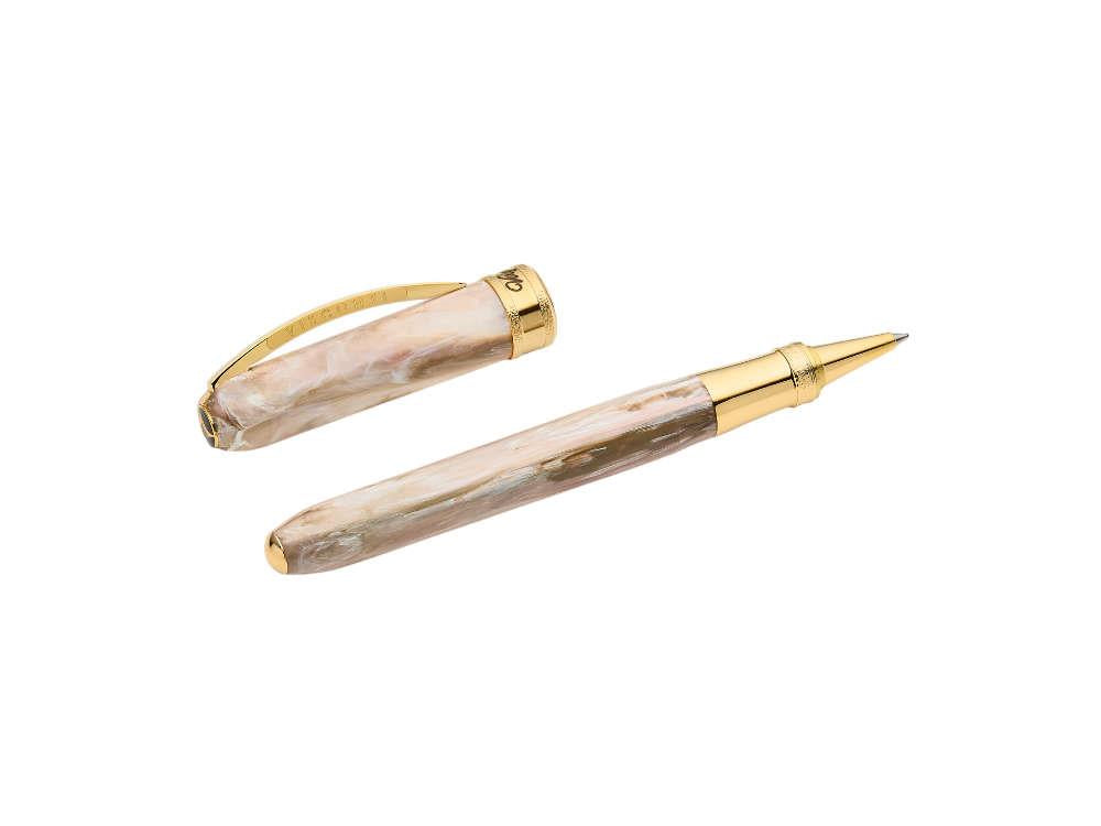 Roller Visconti Comedia Virgilio, Resina Acrílica, Rosa, PVD Oro, KP10-53-RB