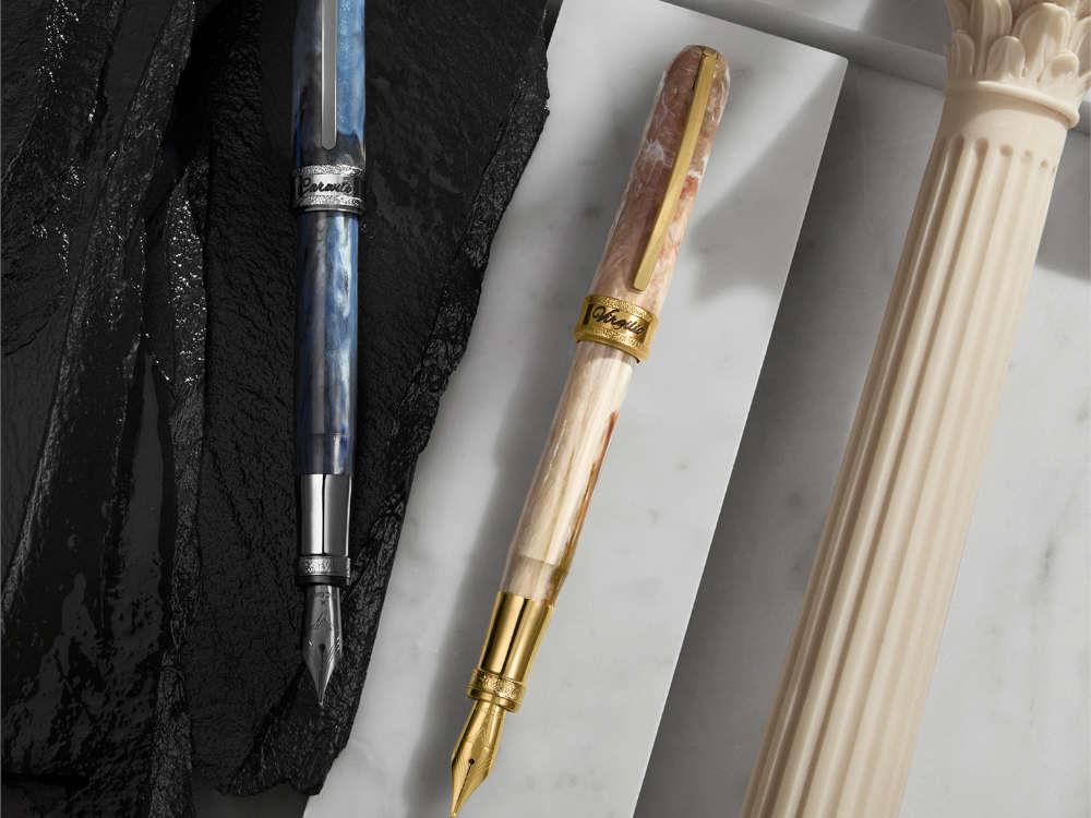 Roller Visconti Comedia Virgilio, Resina Acrílica, Rosa, PVD Oro, KP10-53-RB