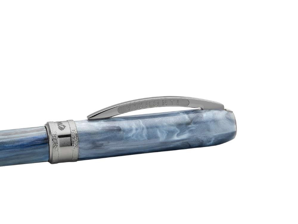 Bolígrafo Visconti Comedia Caronte, Azul, Adornos en rutenio, KP10-54-BP