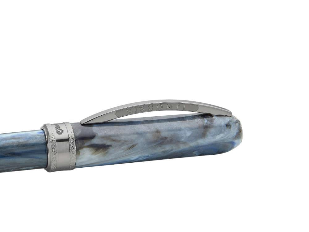 Roller Visconti Comedia Caronte, Azul, Adornos en rutenio, KP10-54-RB