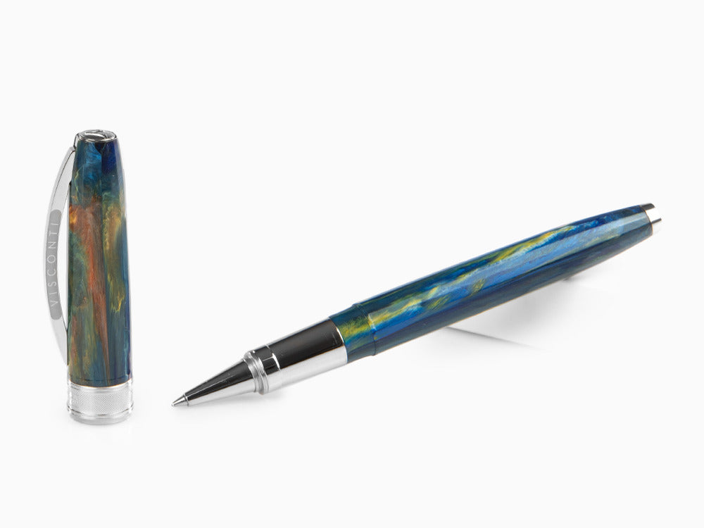 Roller Visconti Van Gogh Noche Estrellada, Resina, Paladio, Azul KP12-04-RB