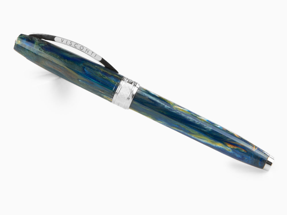 Roller Visconti Van Gogh Noche Estrellada, Resina, Paladio, Azul KP12-04-RB