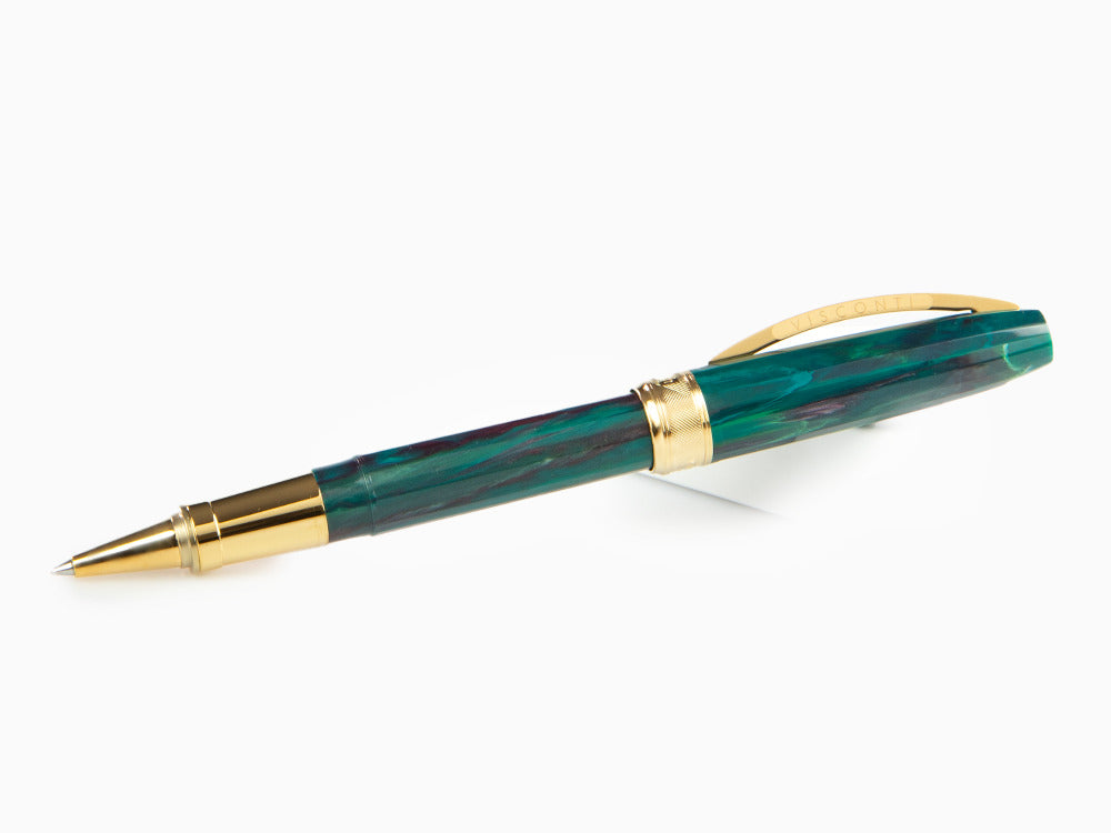 Set Roller Visconti Van Gogh The Novel Reader, PVD Oro, Verde, KP12-20-RB