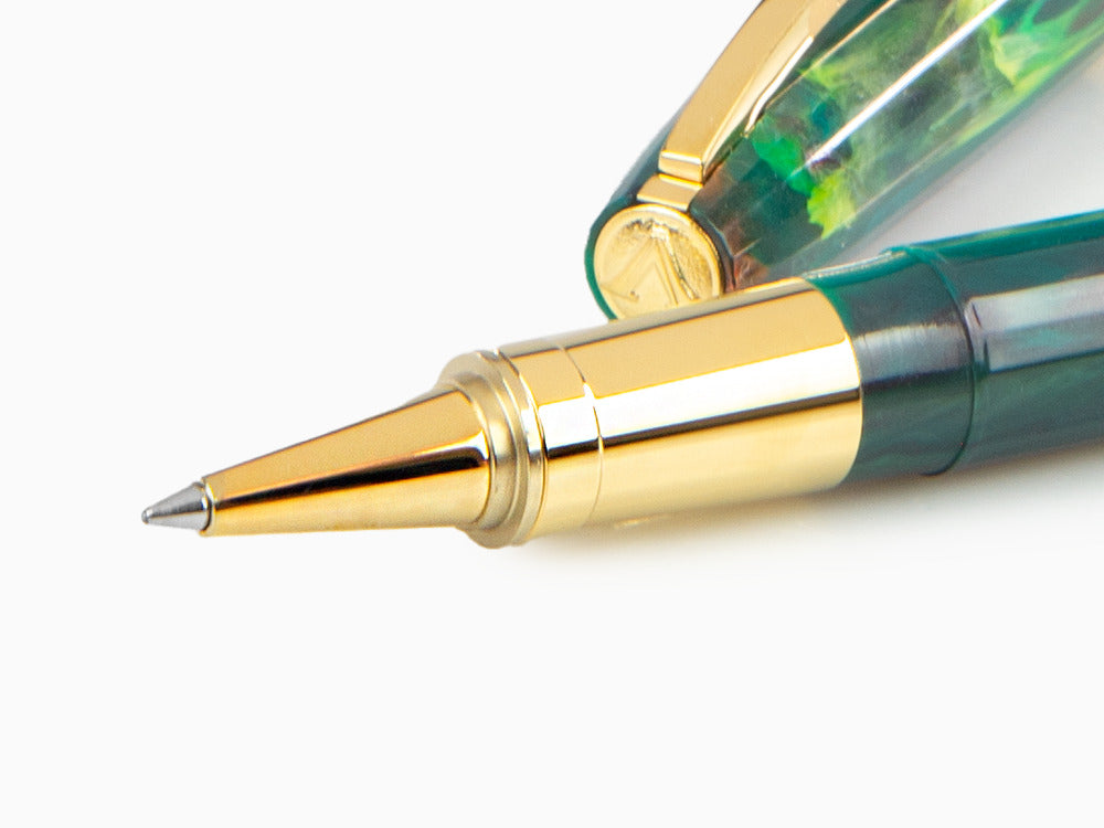 Set Roller Visconti Van Gogh The Novel Reader, PVD Oro, Verde, KP12-20-RB