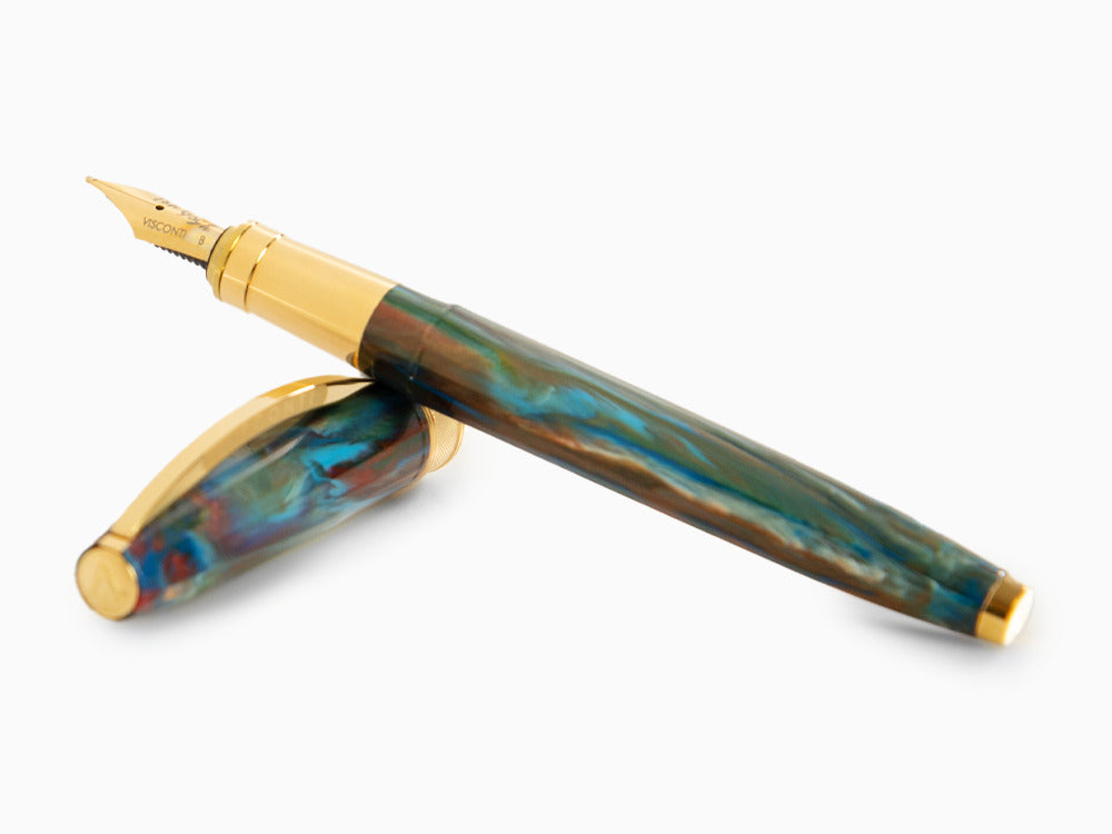 Set Pluma Estilográfica Visconti Van Gogh Oiran, PVD Oro, KP12-22-FP