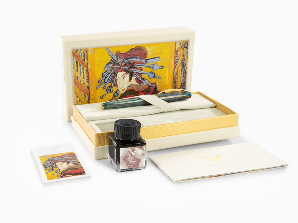 Set Pluma Estilográfica Visconti Van Gogh Oiran, PVD Oro, KP12-22-FP