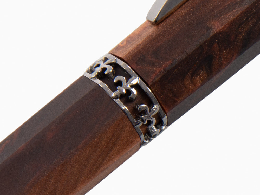 Bolígrafo Visconti Medici, Acrosilk, Adornos en rutenio, KP17-40-01-BP