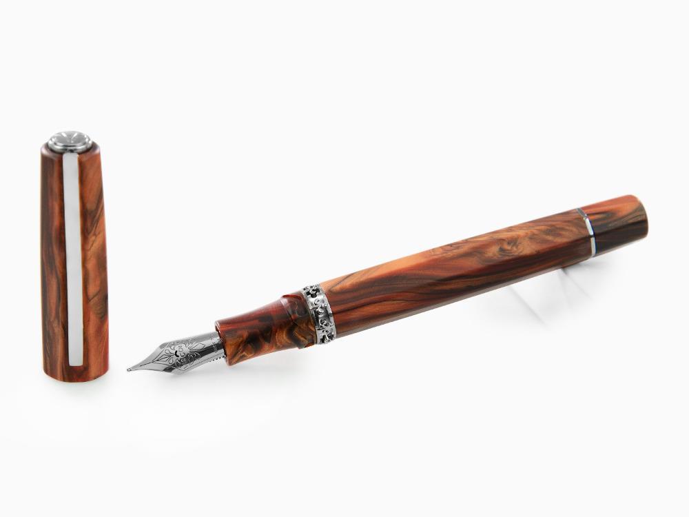 Pluma Estilográfica Visconti Medici, Acrosilk, Rutenio, KP17-40-01-FP