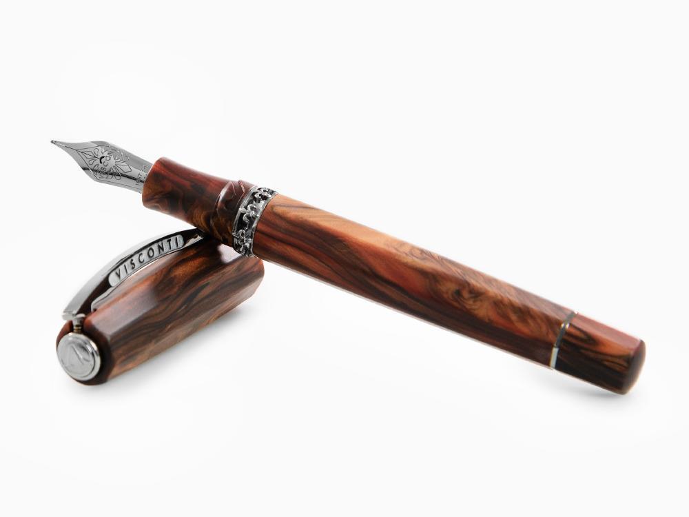 Pluma Estilográfica Visconti Medici, Acrosilk, Rutenio, KP17-40-01-FP