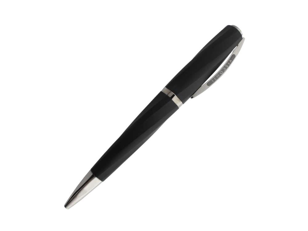 Bolígrafo Visconti Divina Matte, Resina, Negro, Adornos en rutenio, KP18-09-BP