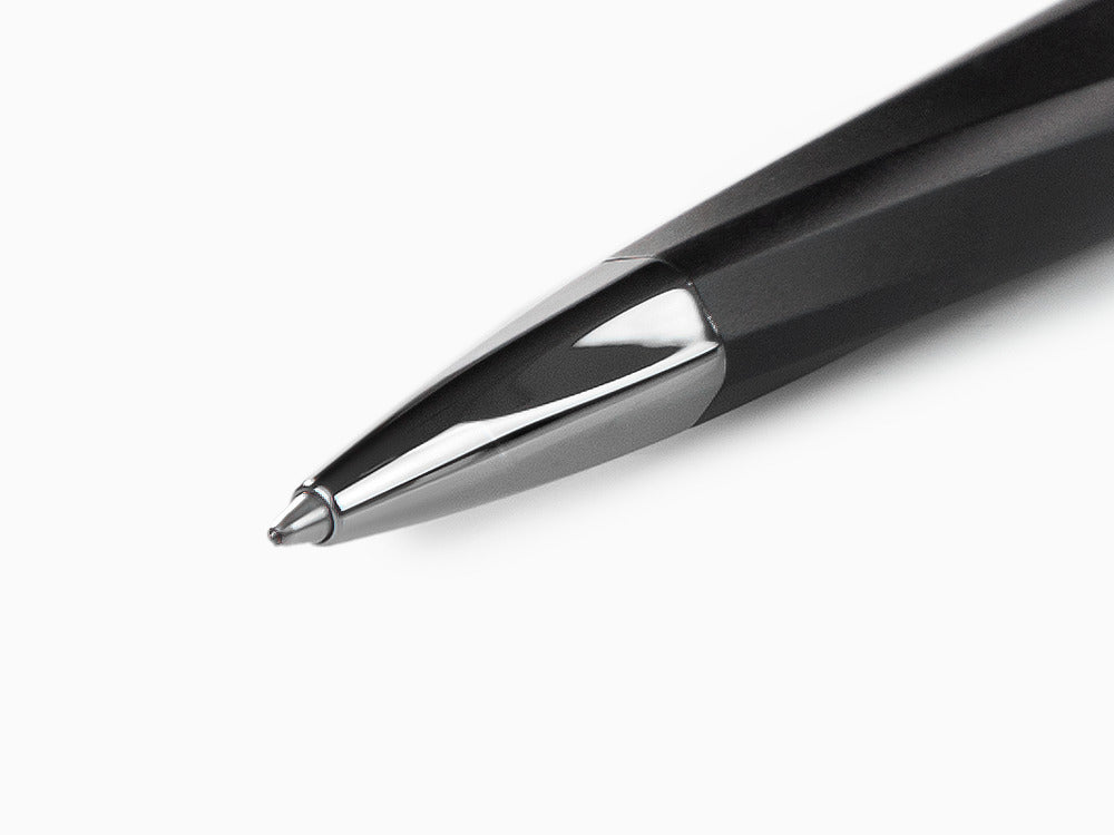 Bolígrafo Visconti Divina Matte, Resina, Negro, Adornos en rutenio, KP18-09-BP