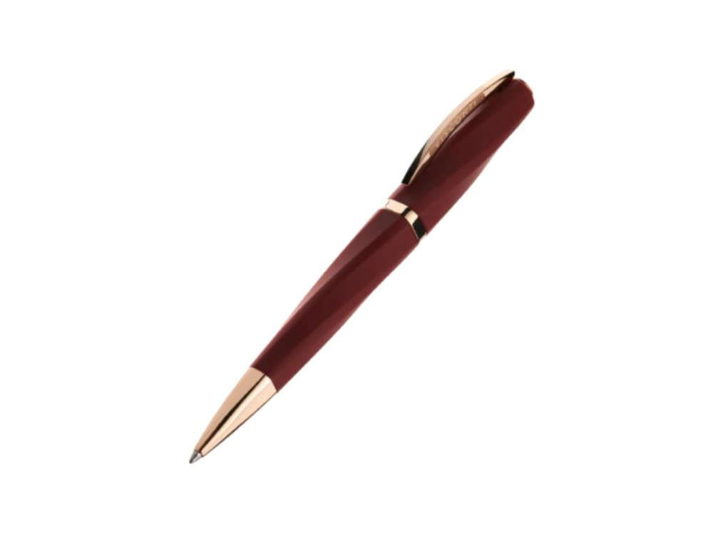 Bolígrafo Visconti Divina Bordeaux Matte, Resina, PVD Oro rosa, KP18-14-BP