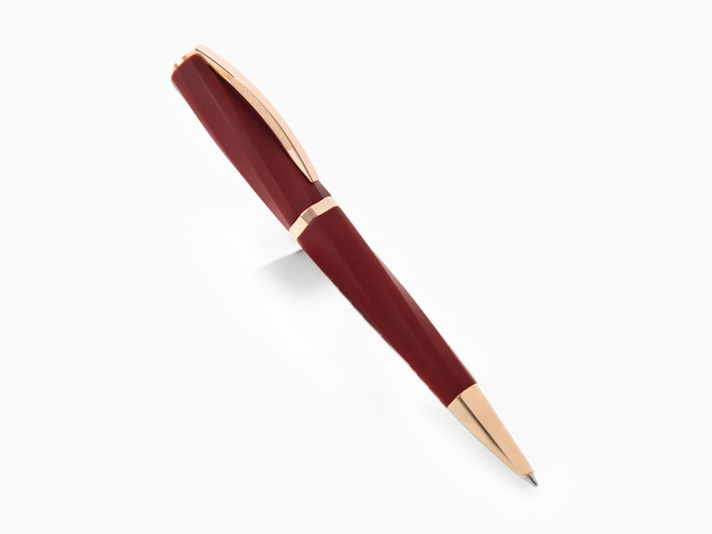 Bolígrafo Visconti Divina Bordeaux Matte, Resina, PVD Oro rosa, KP18-14-BP