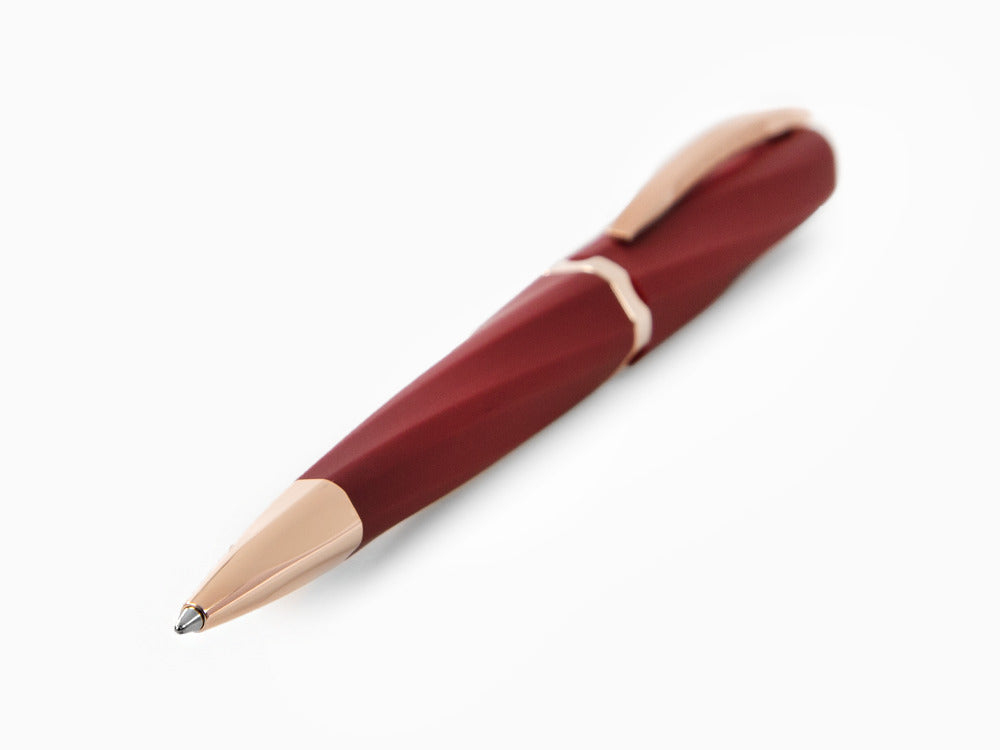 Bolígrafo Visconti Divina Bordeaux Matte, Resina, PVD Oro rosa, KP18-14-BP