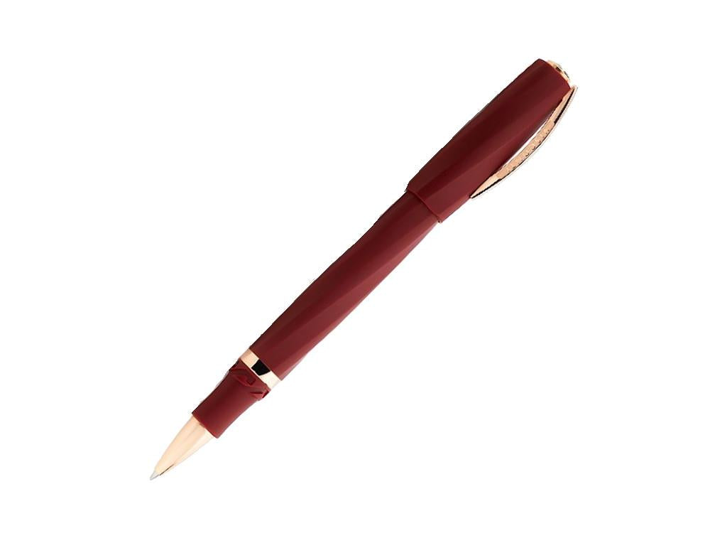 Roller Visconti Divina Bordeaux Matte, Resina, PVD Oro rosa, KP18-14-RB