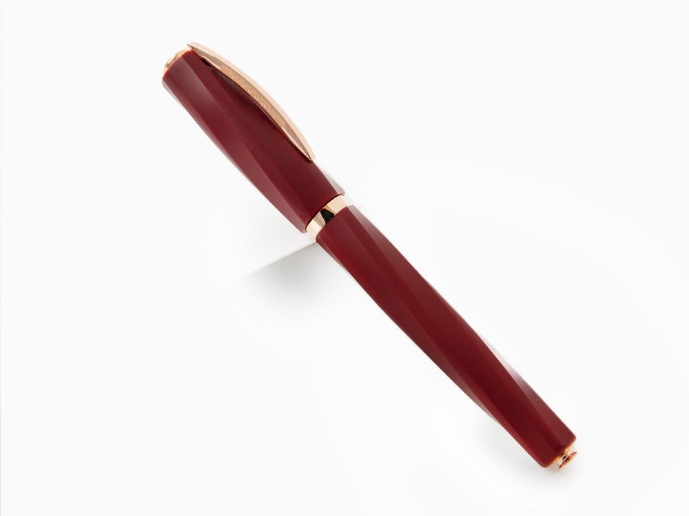 Roller Visconti Divina Bordeaux Matte, Resina, PVD Oro rosa, KP18-14-RB