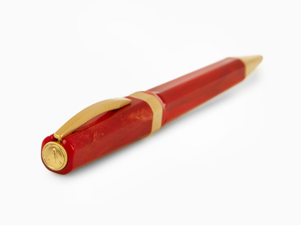 Bolígrafo Visconti Opera Gold, Resina Acrílica, Rojo, KP42-01-BP