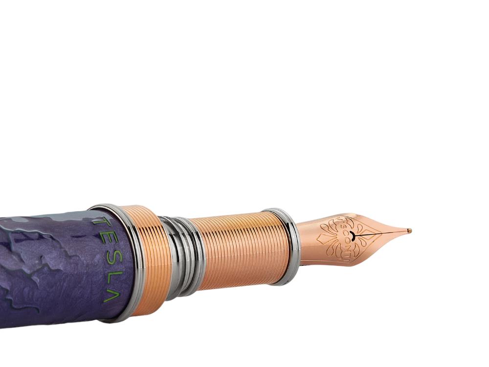 Pluma Visconti Tesla, Resina, Oro 18k, Edición Limitada, KP63-01-FP