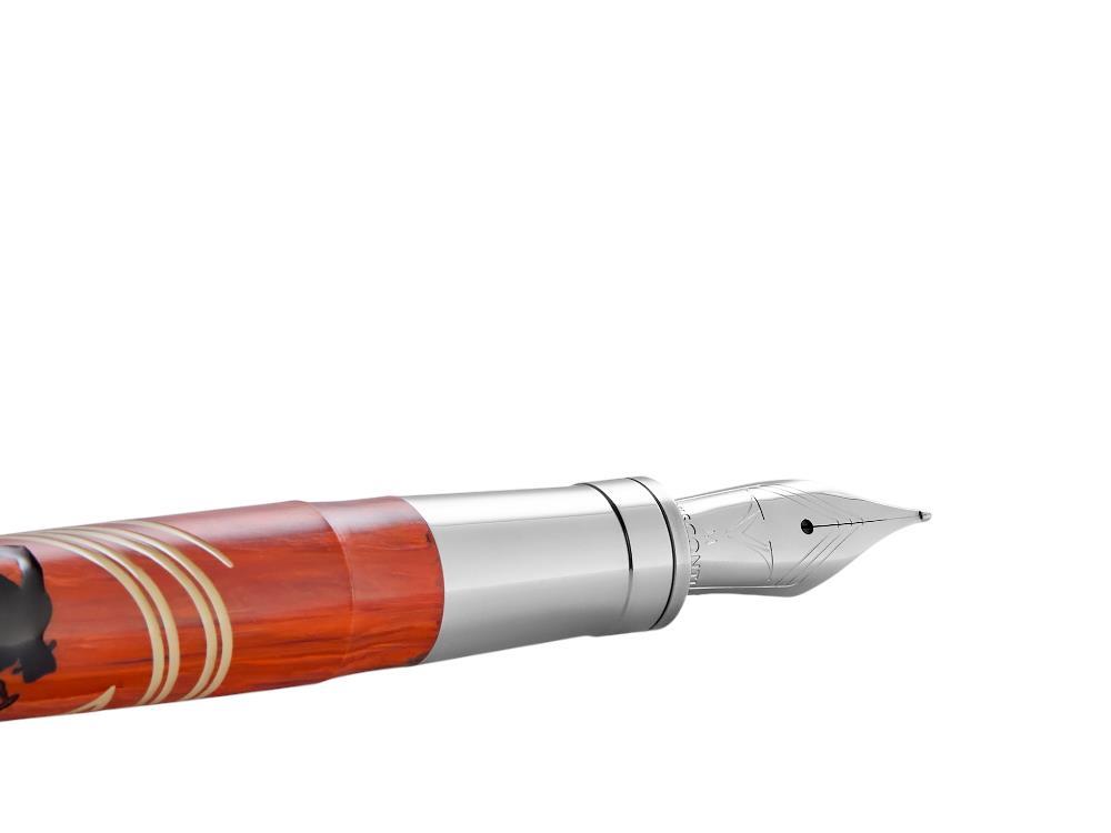 Estilográfica Vertigo Hitchcock, Acrílico, Naranja, Paladio, KP64-02-FP