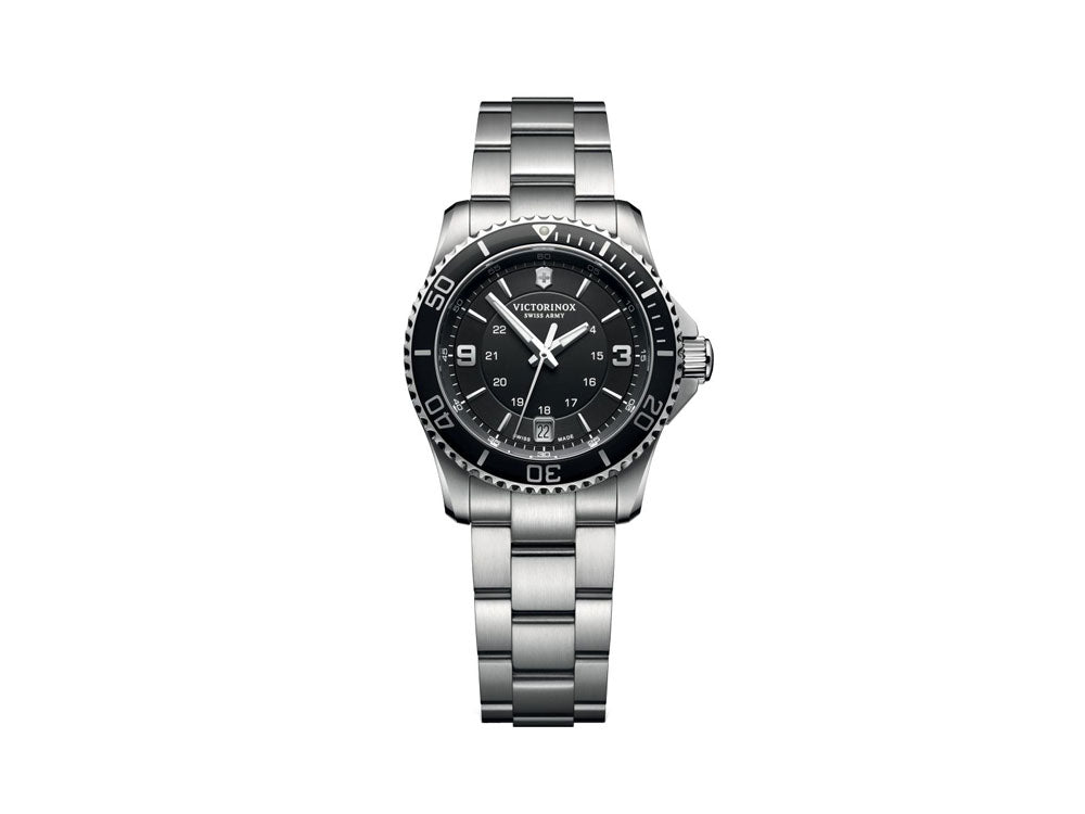 Reloj de Cuarzo Victorinox Maverick Ladies, Negro, 34 mm, Acero, 10 atm, V241701