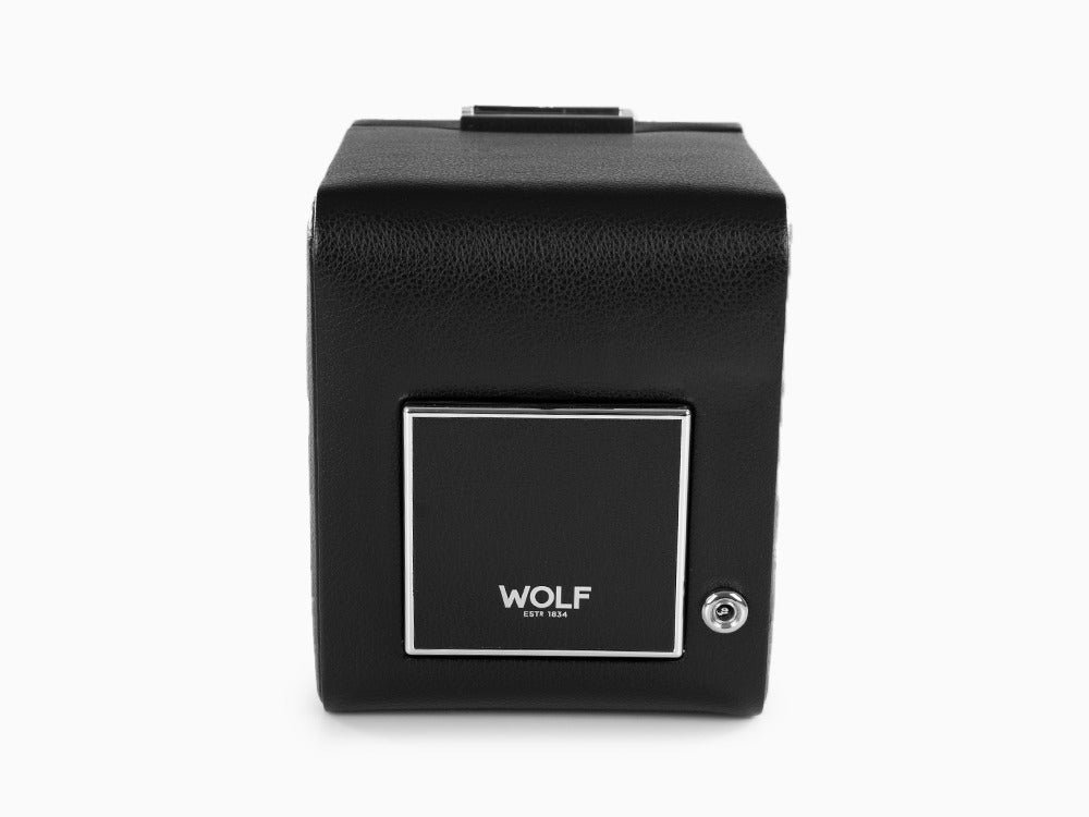 Rotor de relojes WOLF Viceroy, 1 Reloj, Negro, Piel Vegana, 456002