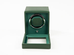 Rotor de relojes WOLF Cub, 1 Reloj, Verde, Piel Vegana, 461141
