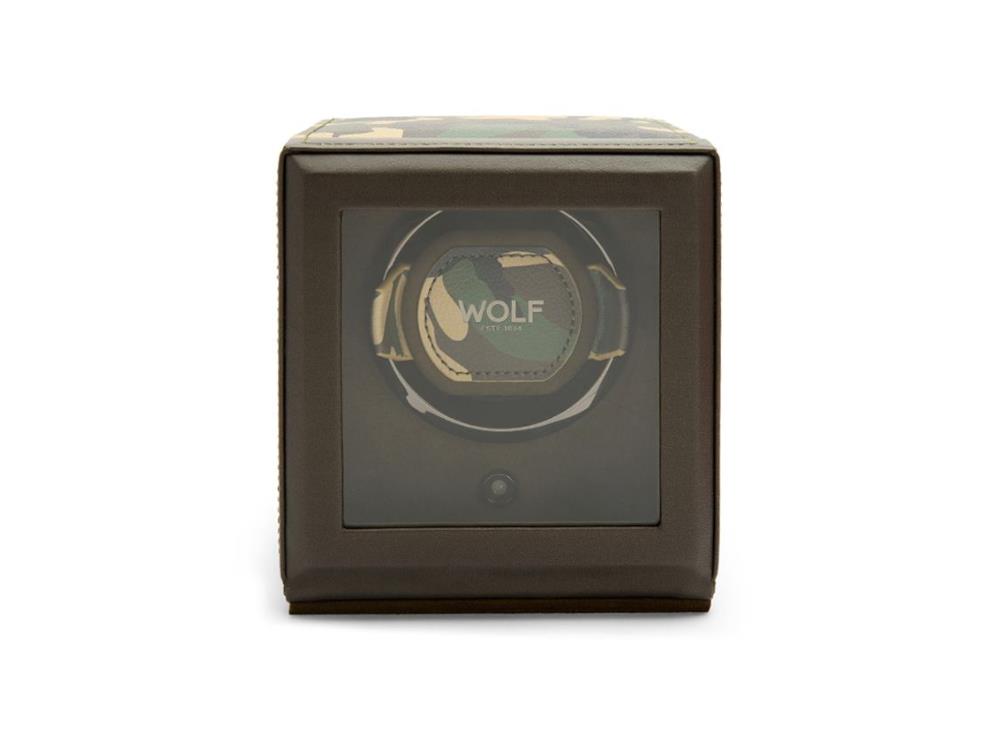 Rotor de relojes WOLF Elements Earth, 1 Reloj, Verde, Piel Vegana, 665130